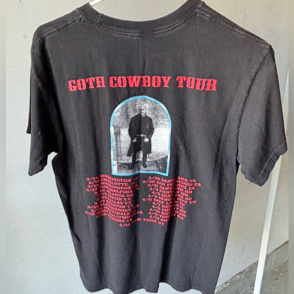 Goth Cowboy Tour Black T-Shirt Size M